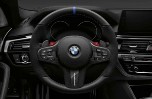 BMW M Performance Lenkrad Abdeckung Leder / Carbon 5er G30 G31 M5 F90 6er G32 7er G11 G12 X3 G01 X3M F97 X4 G02 X4M F98