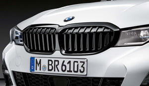 BMW Diffusorfolie matt schwarz für Nierenrahmen in Schwarz 3er G20 G21 G28