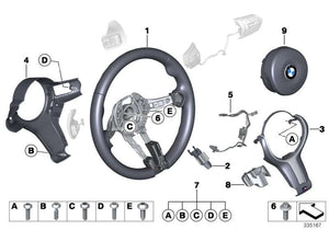 BMW Dekorblende Lenkrad F06 F10 F12 F13 F80 F82 F83 F87 F87N